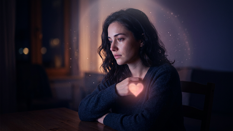 emotional thinking moment deep reflection