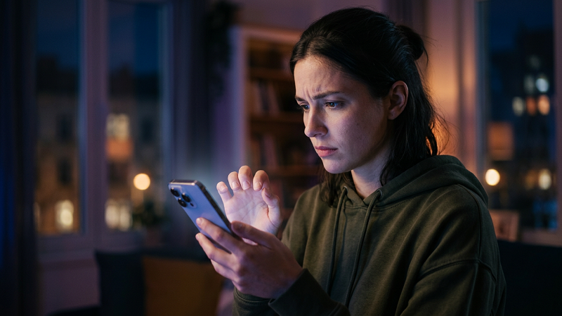 sending message emotional decision phone